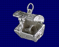 Sterling Silver Treasure Chest Charm